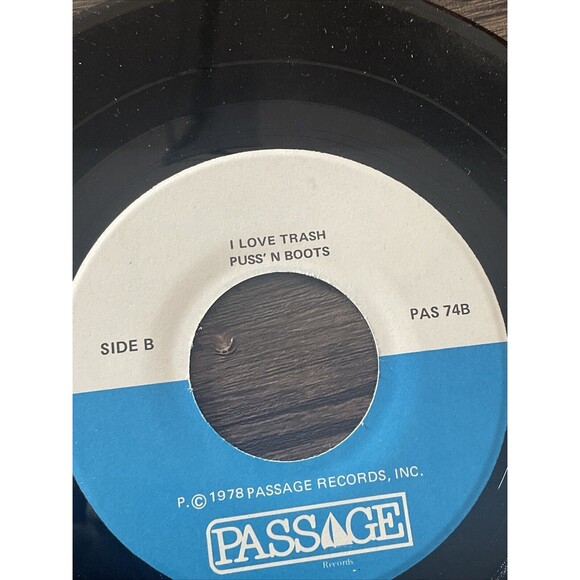 Being Green I Love Trash 45 RPM Record Passage Records Rare Children's Music - Picture 9 of 9